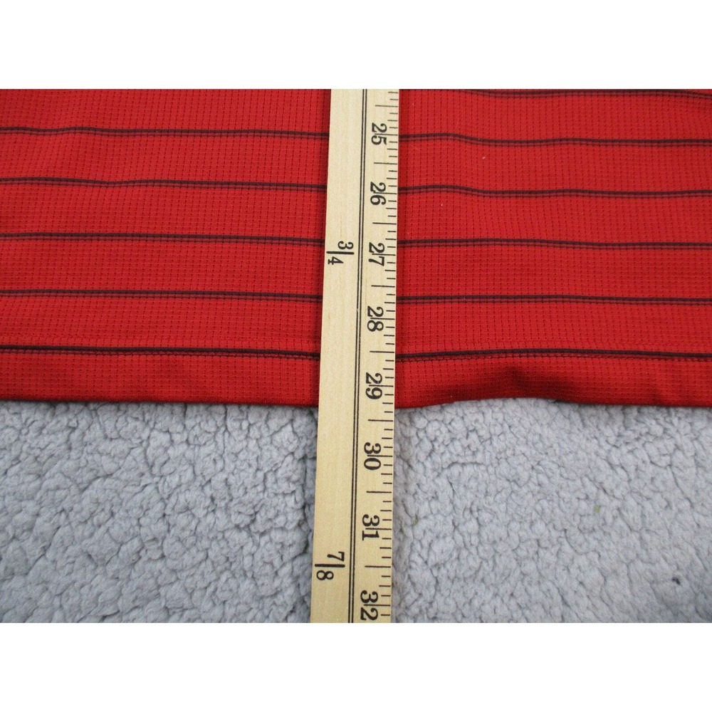 Nike Polo Shirt Mens XL Red Striped Short‎ Sleeve Performance Activewear Golf - Picture 12 of 12